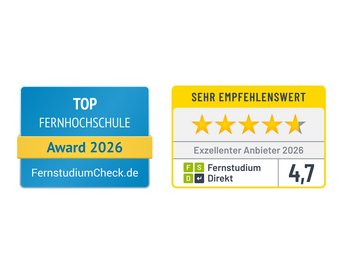 Beliebteste Fernhochschule 2025 & FIBAA akkreditiert Beliebteste Fernhochschule Deutschlands 2025