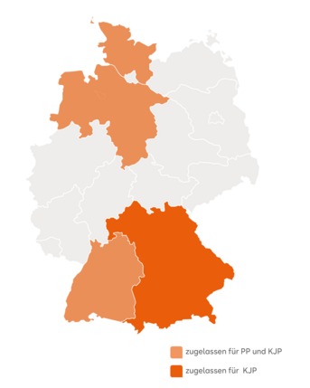 Psychologie Master Fernstudium: Zulassung zur Psychotherapieausbildung Das Masterstudium Psychologie der SRH Fernhochschule berechtigt in Baden-Württemberg, Bayern (nur KJP), Niedersachsen und Schleswig-Holstein zur Aufnahme einer Psychotherapie-Ausbildung.