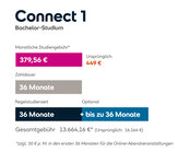 Connect 1 Bachelor-Studium: Monatliche Studiengebühr 379,56 €, Gesamtkosten 13.664,16 € über 36 Monate, optionale Verlängerung bis zu 36 Monate.