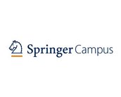 Logo von Springer mit einem Schachpferd und dem Schriftzug "Springer" in blauer Schrift. Unter dem Schriftzug befindet sich ein orangefarbener Balken.