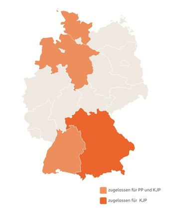 Das Masterstudium Psychologie der SRH Fernhochschule berechtigt in Baden-Württemberg, Bayern (nur KJP), Niedersachsen und Schleswig-Holstein zur Aufnahme einer Psychotherapie-Ausbildung.