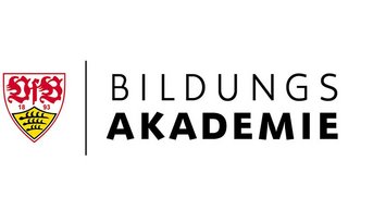 Logo der VfB Stuttgart Akademie, bestehend aus dem Wappen des Vereins und dem Schriftzug "VfB Stuttgart Akademie".